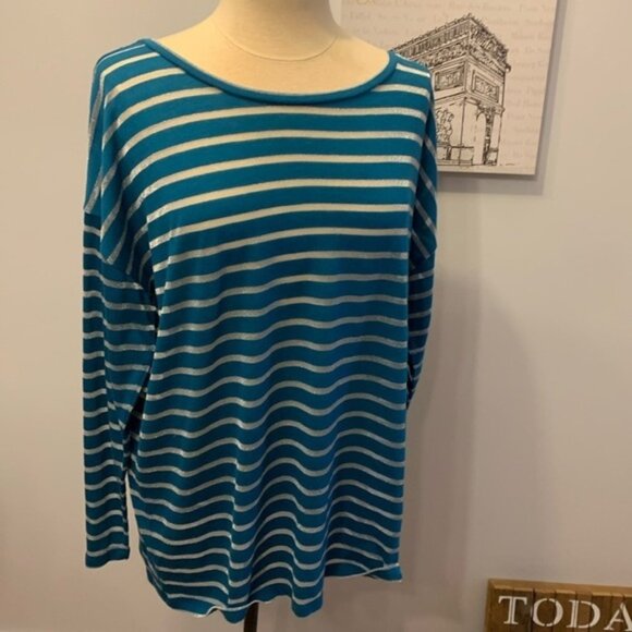 Addition Elle Striped Long Sleeve Top - Picture 1 of 8